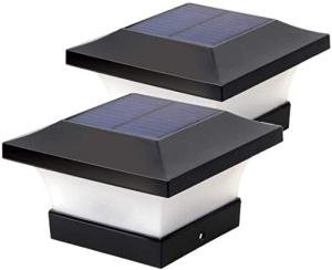 Solar LED Post Cap Lights for Garden Fences
