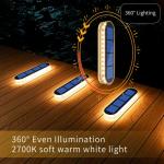 YiLaie Waterproof Solar Garden Lights - 4 Pack