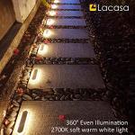 Lacasa Solar Garden Lights, 4 Pack, 30 LEDs
