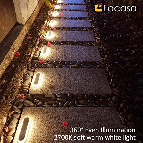 Warm White Solar Decking Lights - 4 Pack