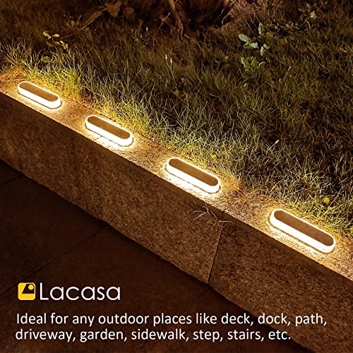 Warm White Solar Decking Lights - 4 Pack