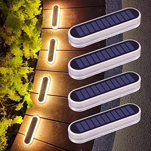 Warm White Solar Decking Lights - 4 Pack