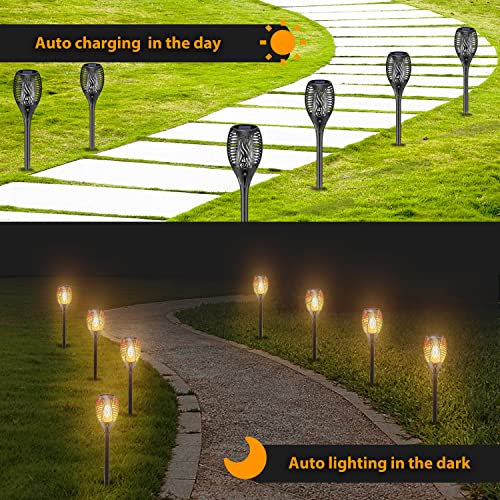 Solar Flame Lights for Outdoor Garden (8 words)