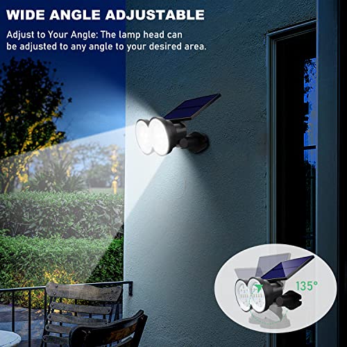 2-in-1 Solar Powered Landscape Lights, 2 Pack