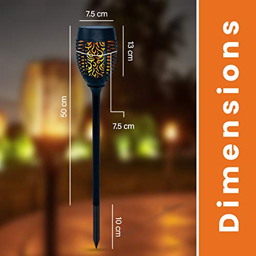 Solar Torch Lights - Pack of 2