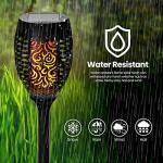 Solar Flickering Flame Lights for Garden - 2 Pack