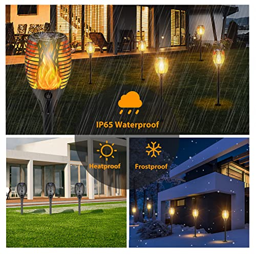 Solar Flame Lights for Outdoor Garden (8 words)