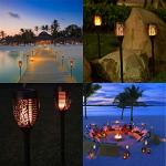 Solar Flickering Flame Lights for Garden - 2 Pack