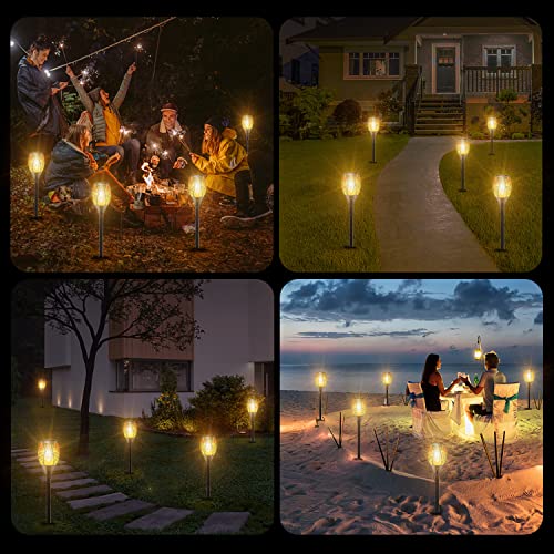 Solar Flame Lights for Outdoor Garden (8 words)