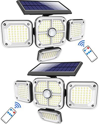 4-Head Solar Security Lights with Motion Sensor
