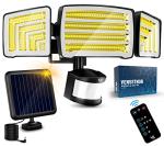 Solar Motion Sensor Flood Lights Outdoor - 4000LM