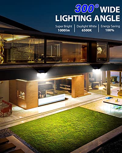 4-Head Solar Security Lights with Motion Sensor