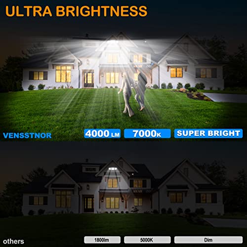 4000LM Solar Motion Sensor Security Light (with Remote)