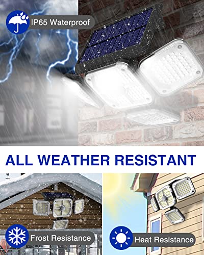 4-Head Solar Security Lights with Motion Sensor