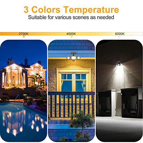 MEIKEE Solar Motion Sensor Flood Lights - 1800LM