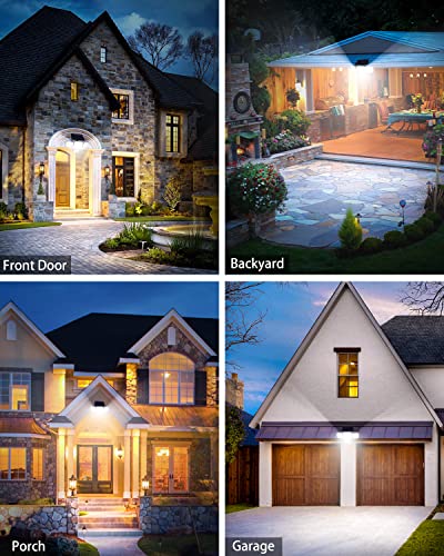 4-Head Solar Security Lights with Motion Sensor