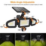 MEIKEE Solar Motion Sensor Security Flood Lights