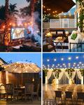 Shatterproof Solar Festoon Lights for Outdoor Use