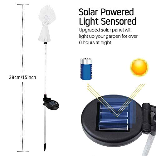 Waterproof Multi-Color Angel Solar Garden Lights