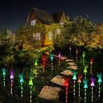 Set of 2 Color-Changing Solar Garden Lights