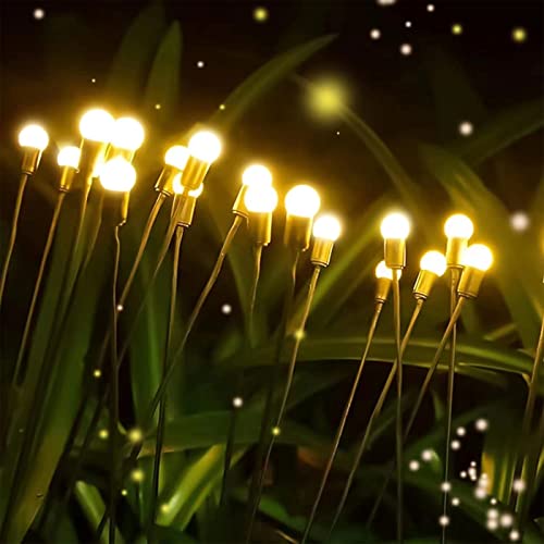 2 Solar Firefly Starburst Garden Lights