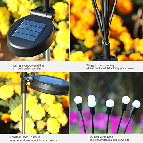 2 Solar Firefly Starburst Garden Lights