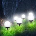 6-Pack Solar LED Garden Globe Lights