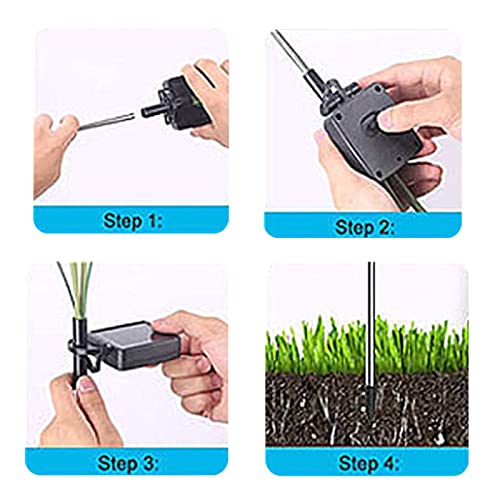 2 Solar Firefly Starburst Garden Lights