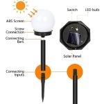 6-Pack Solar LED Garden Globe Lights