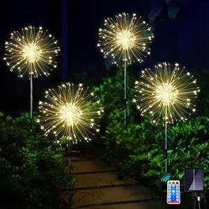 Joycome Solar Garden Lights with Remote and 8 Modes
