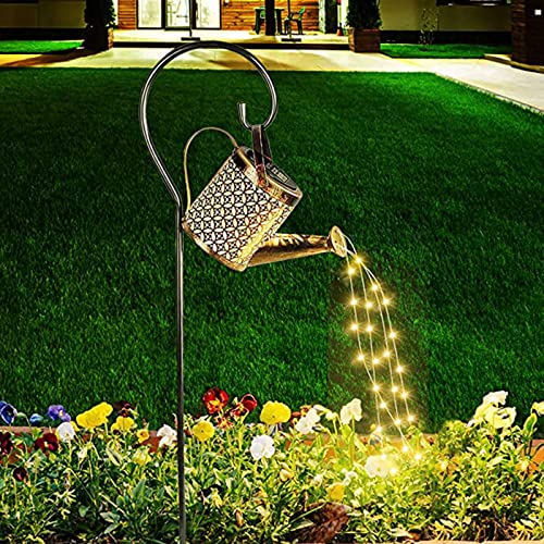 Solar Watering Can Fairy Lights for Outdoor Décor