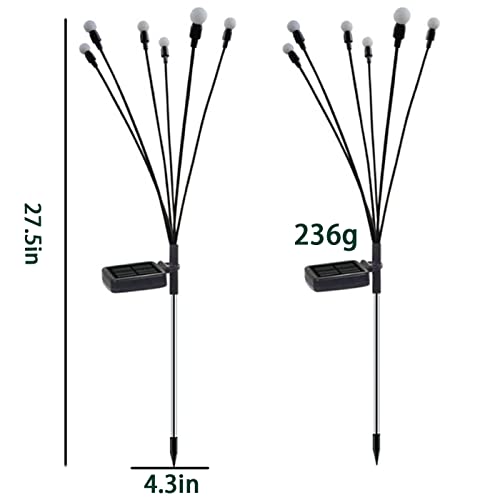 2 Solar Firefly Starburst Garden Lights