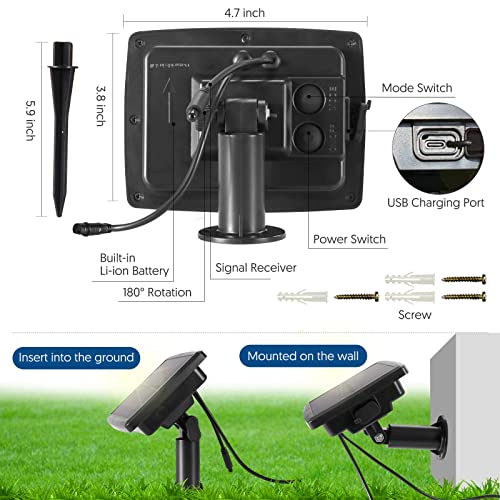 15M Solar/USB Garden String Lights - 20 Modes