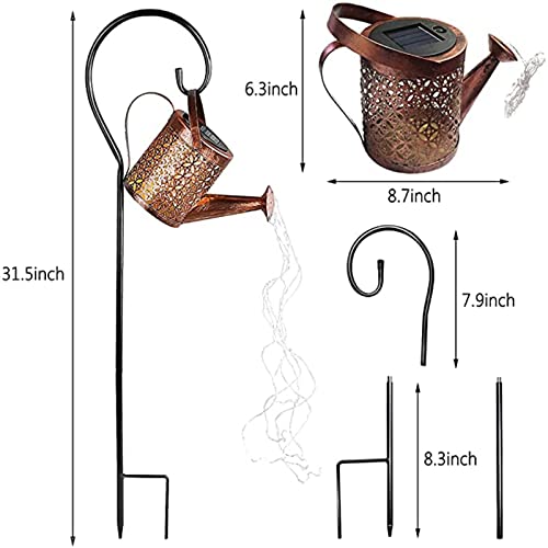 Solar Watering Can Fairy Lights for Outdoor Décor