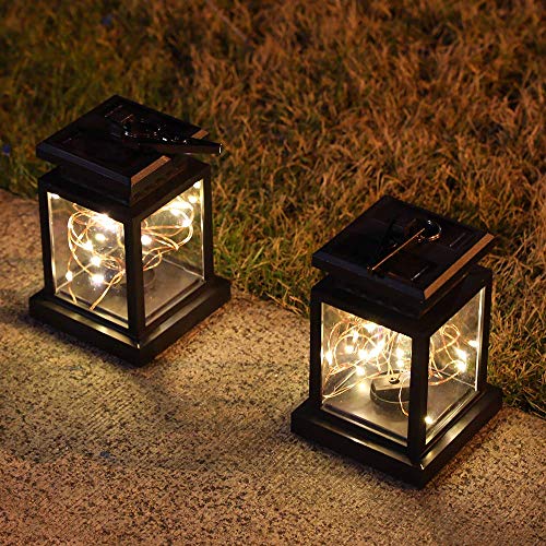 Outdoor Solar Lanterns with Fairy Lights
