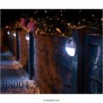 Solar LED Fence Lights for Outdoor Decor - 12 Pack