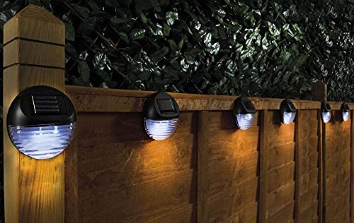 12 Pack Solar Fence Lights for Outdoor Décor