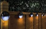 Solar LED Fence Lights for Outdoor Decor - 12 Pack