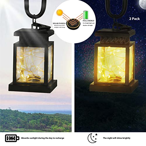Outdoor Solar Lanterns with Fairy Lights