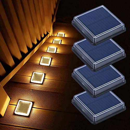 Lacasa Solar Decking Lights - 4 Pack Warm White LED