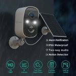 Solar Outdoor Security Camera with 1080P and PIR Sensor