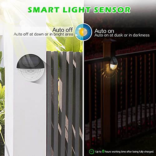 12 Pack Solar Fence Lights for Outdoor Décor