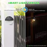 Solar LED Fence Lights for Outdoor Decor - 12 Pack