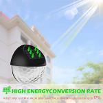 Solar LED Fence Lights for Outdoor Decor - 12 Pack