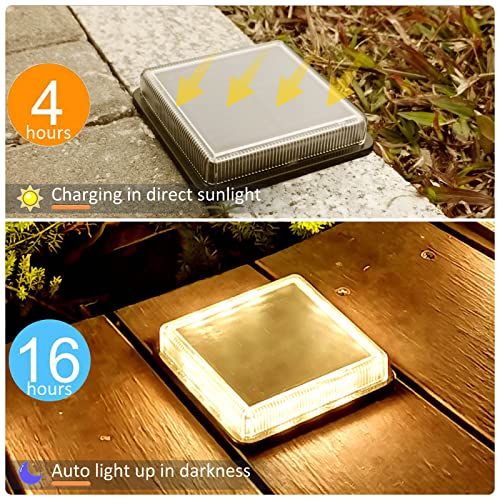 Lacasa Solar Decking Lights - 4 Pack Warm White LED