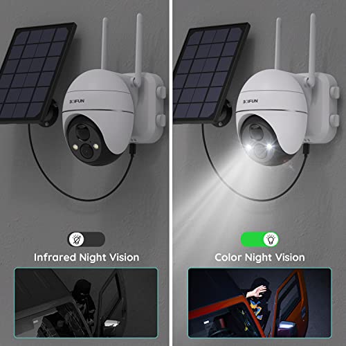 Wireless Solar Security Camera with Color Night Vision