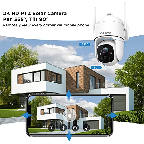 360° Wireless Solar Security Camera with AI Detection