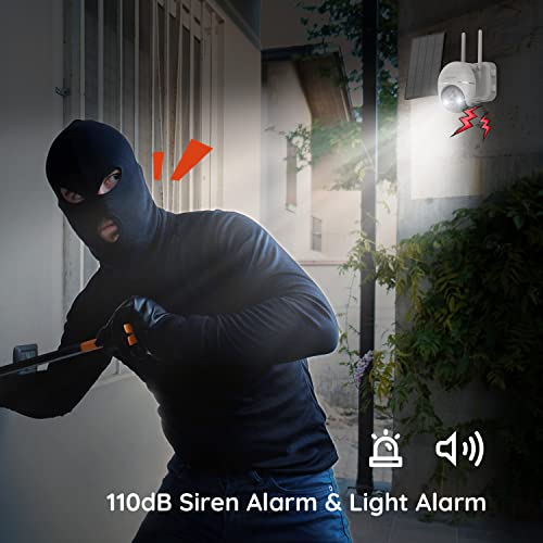 Wireless Solar Security Camera with Color Night Vision