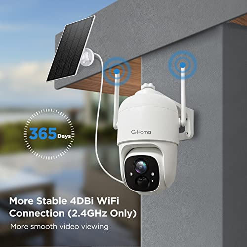 360° Wireless Solar Security Camera with AI Detection