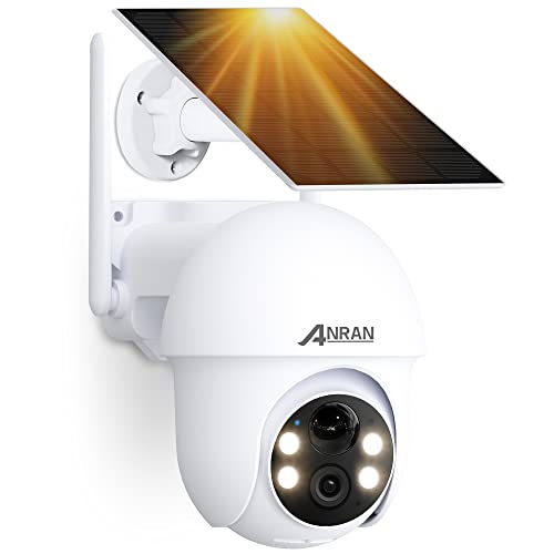 ANRAN Solar Security Camera with 360° View and AI